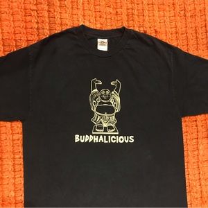 Vintage Buddha Buddhalicious T-Shirt Black Mens Large